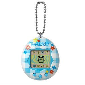 TAMAGOTCHI Bandai, Gen 2 Flower Gingham Sell with Chain-The Original Virtual Pet